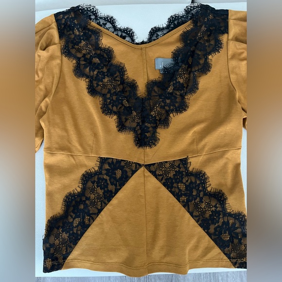 By Anthropologie lace-trimmed tee - Picture 11 of 11